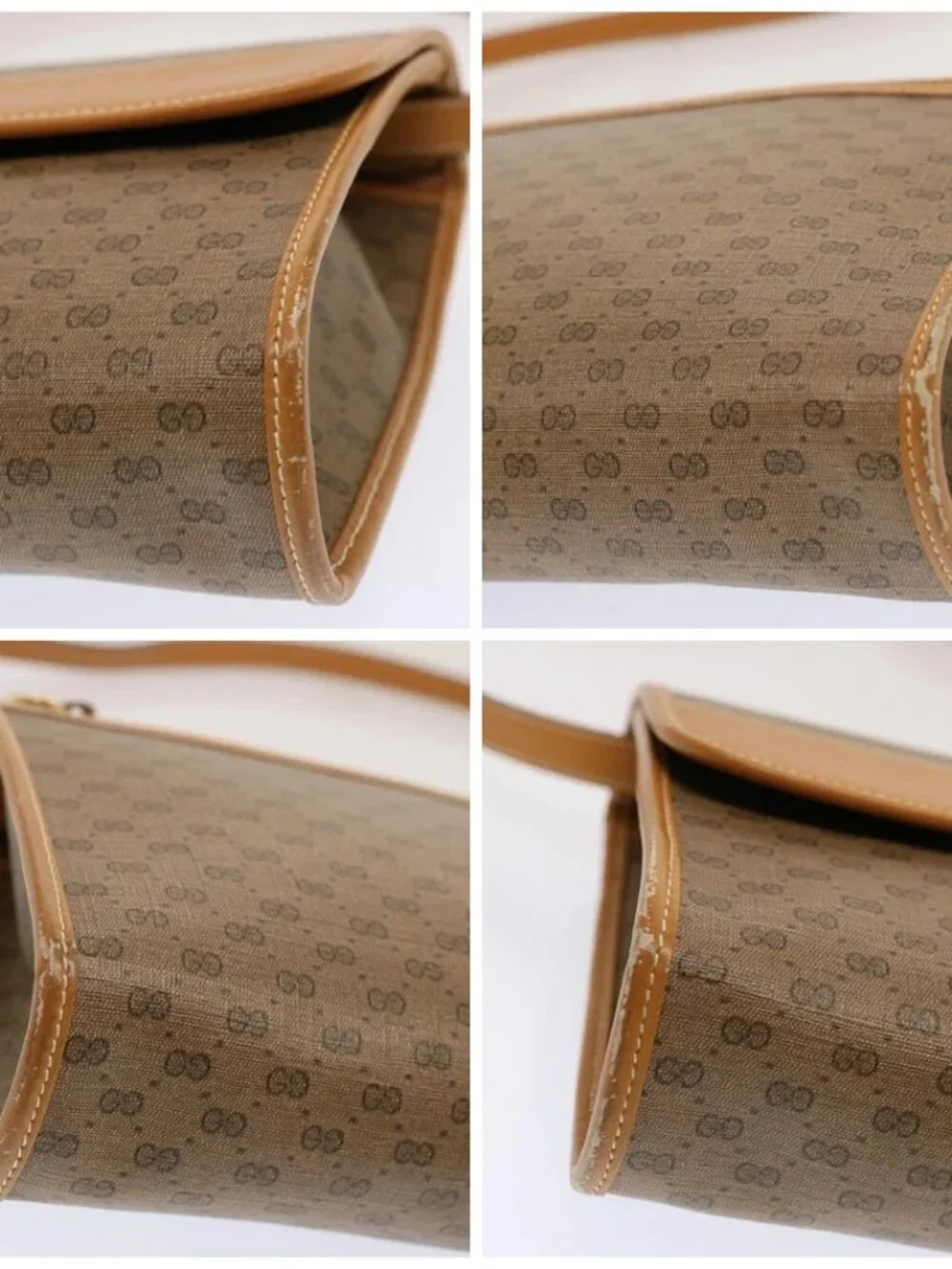 GUCCI Micro GG Supreme Shoulder Bag PVC Beige - Picture 16 of 16